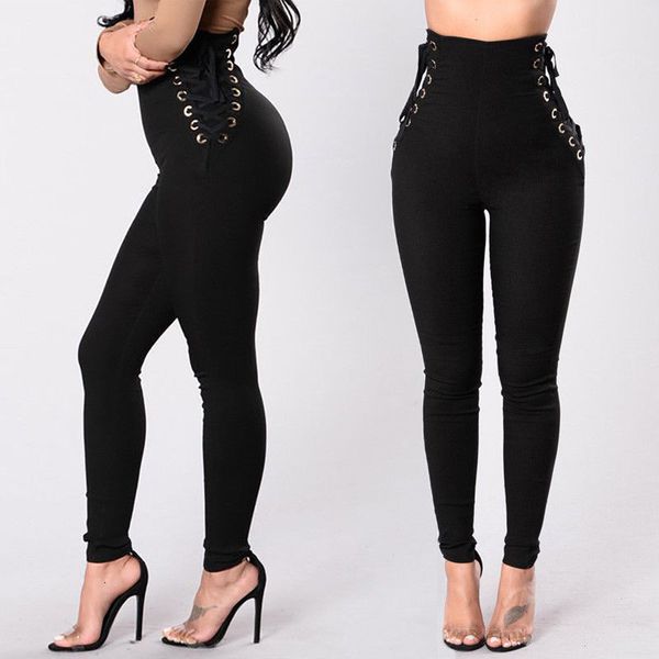 high waist leggings women designer pants women fitness stretch high waist slim casual lace up bandage trousers female skinny apparel, Black;white
high waist leggings women designer pants women fitness stretch high waist slim casual lace up bandage trousers female skinny apparel, Black;white