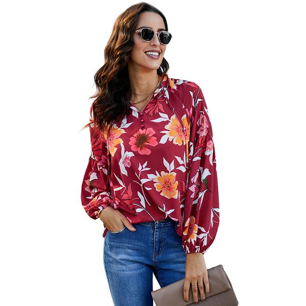 ins european and american-style printed shirt womens thin autumn new v-neck lantern long-sleeve loose-fit pullover womens blouses on behalf, White
ins european and american-style printed shirt womens thin autumn new v-neck lantern long-sleeve loose-fit pullover womens blouses on behalf, White