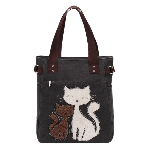 canvas women cartoon cat big tote bag shoulder handbags casual large capacity totes cute cat shopping bags bolso femenino newest
canvas women cartoon cat big tote bag shoulder handbags casual large capacity totes cute cat shopping bags bolso femenino newest
