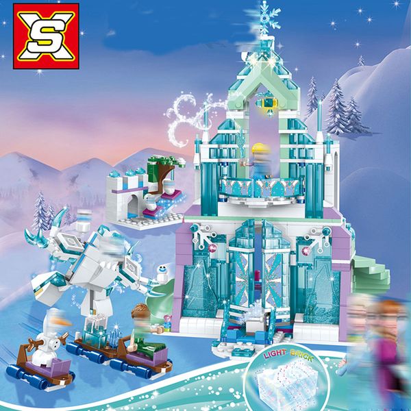 848 шт. маленькие строительные блоки игрушки совместимые с legoe волшебный сверкающий ледяной замок подарок для девочек мальчиков детей diy
848 шт. маленькие строительные блоки игрушки совместимые с legoe волшебный сверкающий ледяной замок подарок для девочек мальчиков детей diy