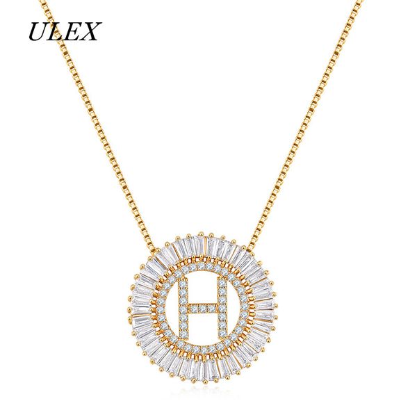 ulex 26 letter pendant necklace women men zircon chain necklace mosaic cz crystal alphabet choker jewelry gift, Silver
ulex 26 letter pendant necklace women men zircon chain necklace mosaic cz crystal alphabet choker jewelry gift, Silver