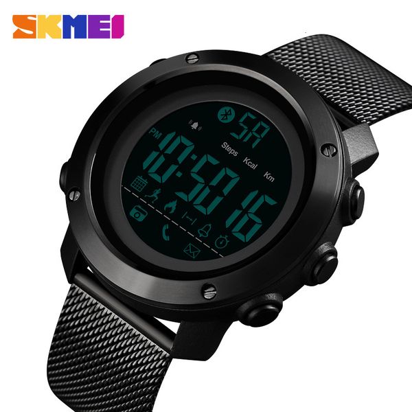 new skmei sport smart watch men calories pedometer bluetooth watches milanese strap waterproof smart digital watch reloj hombre 1462, Slivery;brown
new skmei sport smart watch men calories pedometer bluetooth watches milanese strap waterproof smart digital watch reloj hombre 1462, Slivery;brown