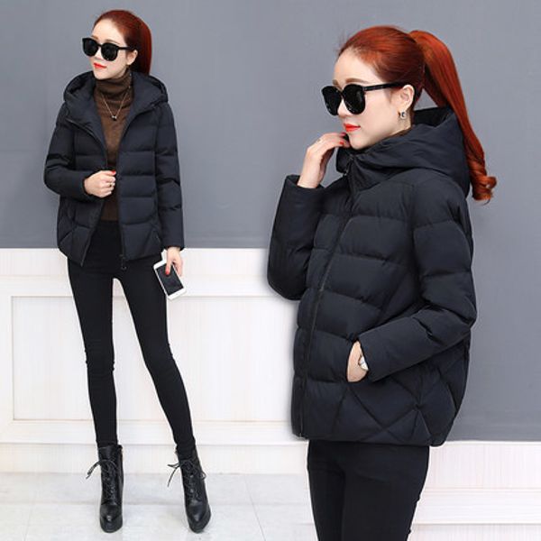 winter wadded jacket women parka 2020 new fashion warm hooded cotton padded coats female outwear abrigos mujer lx1582, Black
winter wadded jacket women parka 2020 new fashion warm hooded cotton padded coats female outwear abrigos mujer lx1582, Black