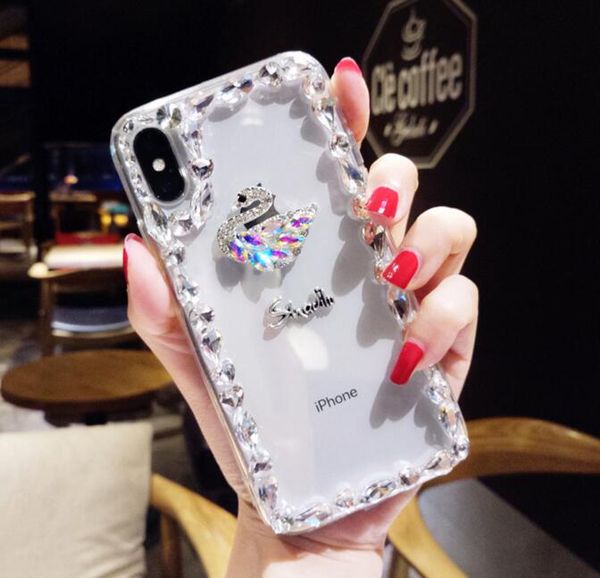 Роскошные Swan Креативный Алмазный Bling горный хрусталь прозрачный Clear Мягкий чехол
Роскошные Swan Креативный Алмазный Bling горный хрусталь прозрачный Clear Мягкий чехол