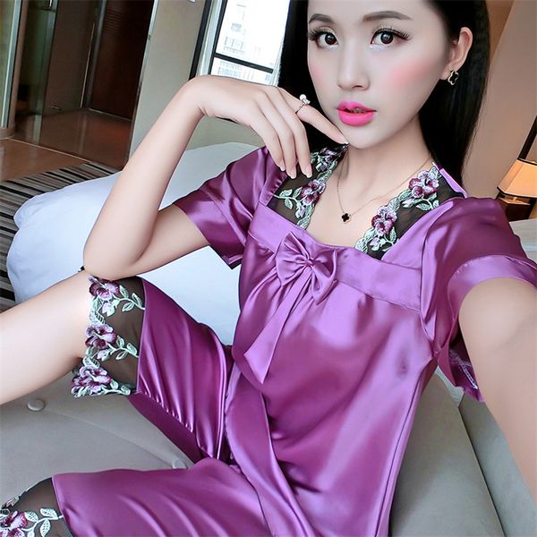 sale summer silk casual lace pajamas sets for women pyjama girls floral printed pajamas sleepwear ladies slim lingerie sets, Black;red
sale summer silk casual lace pajamas sets for women pyjama girls floral printed pajamas sleepwear ladies slim lingerie sets, Black;red