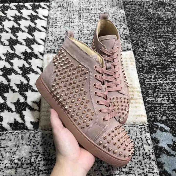 suede men's sneakers high red bottom shoes with studded full spikes sneaker shoes red soles sneakers famous casual walking, Black
suede men's sneakers high red bottom shoes with studded full spikes sneaker shoes red soles sneakers famous casual walking, Black