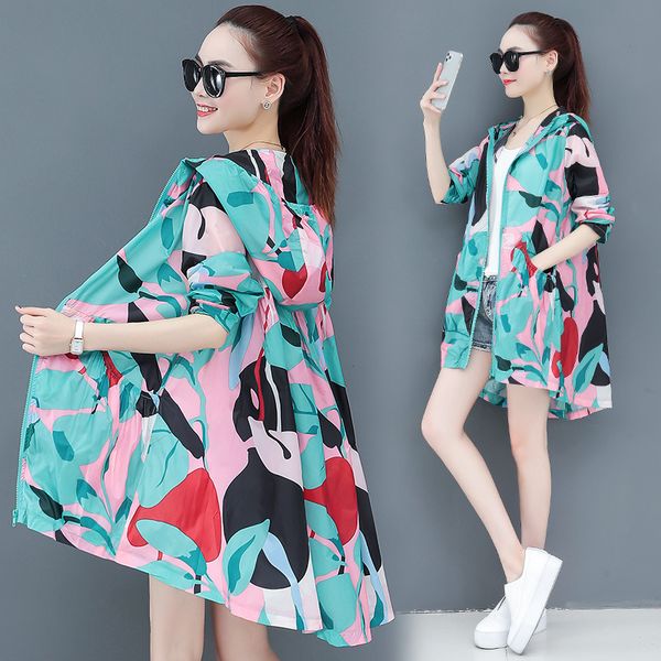 #3539 sunscreen long jacket women with hood summer 2020 loose camouflage jacket coat for women thin overcoat ladies outerwear, Black;brown
#3539 sunscreen long jacket women with hood summer 2020 loose camouflage jacket coat for women thin overcoat ladies outerwear, Black;brown