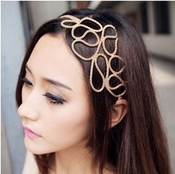 lovely new metallic gold color braid braided hollow elastic stretch hair band headband, Golden;white
lovely new metallic gold color braid braided hollow elastic stretch hair band headband, Golden;white