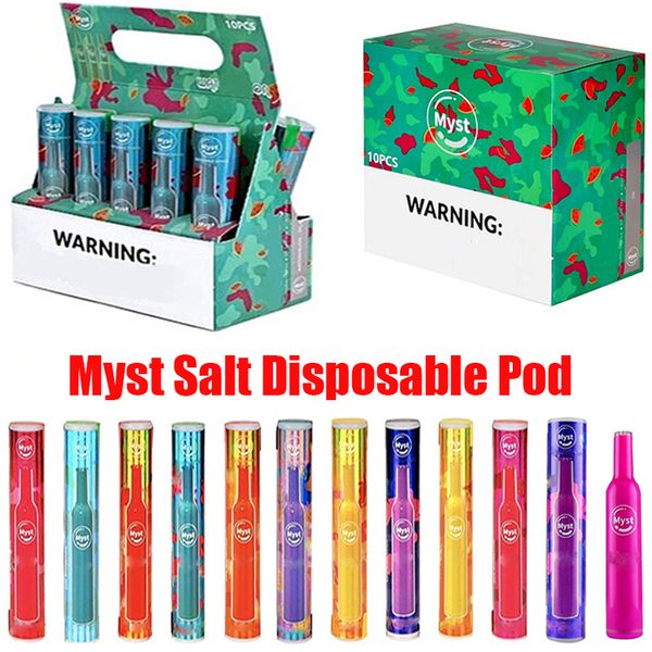 Original Myst Salt Disposable Device Pod Kit 280mAh Battery 1.6ml Cartridge 400 Puffs Vape Pen Xtra Plus Bar Flow BANG XL 100% Authentic
Original Myst Salt Disposable Device Pod Kit 280mAh Battery 1.6ml Cartridge 400 Puffs Vape Pen Xtra Plus Bar Flow BANG XL 100% Authentic