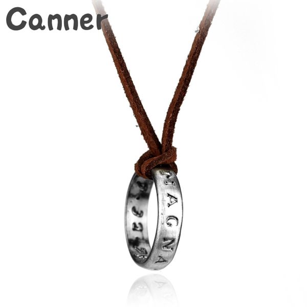 canner vintage leather chain necklaces for men long necklace pendant jewelry cord chain game letter necklaces statement gifts a4, Silver
canner vintage leather chain necklaces for men long necklace pendant jewelry cord chain game letter necklaces statement gifts a4, Silver