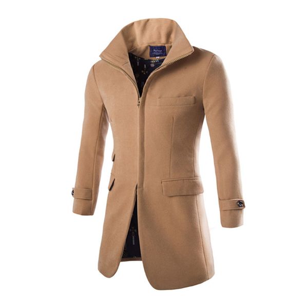 men woolen jacket coats long trench coat casaco masculino fashion pea coat outwear stand collar england party wear overcoat xxl, Black
men woolen jacket coats long trench coat casaco masculino fashion pea coat outwear stand collar england party wear overcoat xxl, Black
