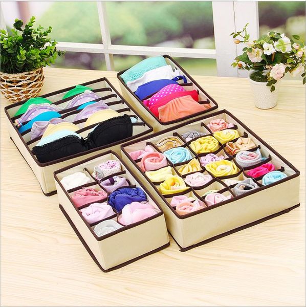 4pcs storage boxes for ties socks shorts bra underwear divider drawer lidded closet organizer ropa interior organizador
4pcs storage boxes for ties socks shorts bra underwear divider drawer lidded closet organizer ropa interior organizador