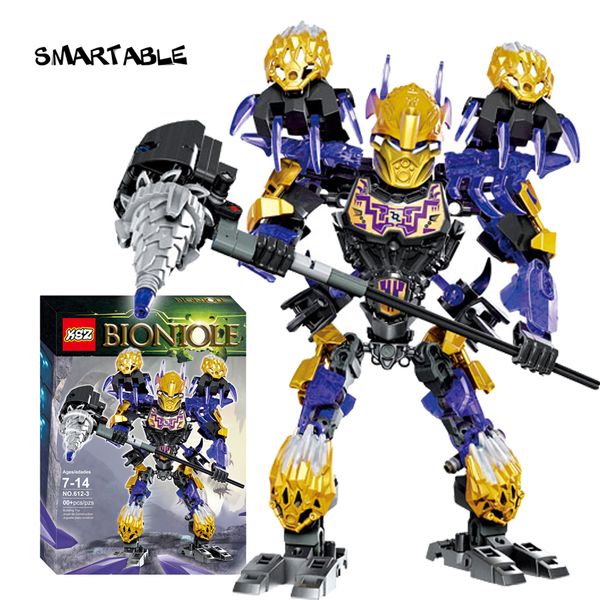smartable bionicle 217pcs onua terak figures 612-3 building block toys for children compatible all brands 71309+71304 bionicle