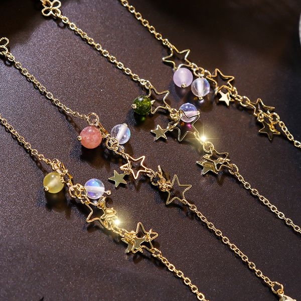 2019 new cool wind stars crystal bracelet female students simple net red small hand jewelry sale, Golden;silver
2019 new cool wind stars crystal bracelet female students simple net red small hand jewelry sale, Golden;silver