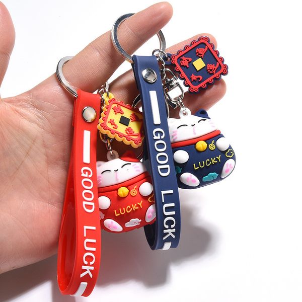 trend new pvc lucky cat cute cat keychain pendant animal doll bag car keychain, Silver
trend new pvc lucky cat cute cat keychain pendant animal doll bag car keychain, Silver