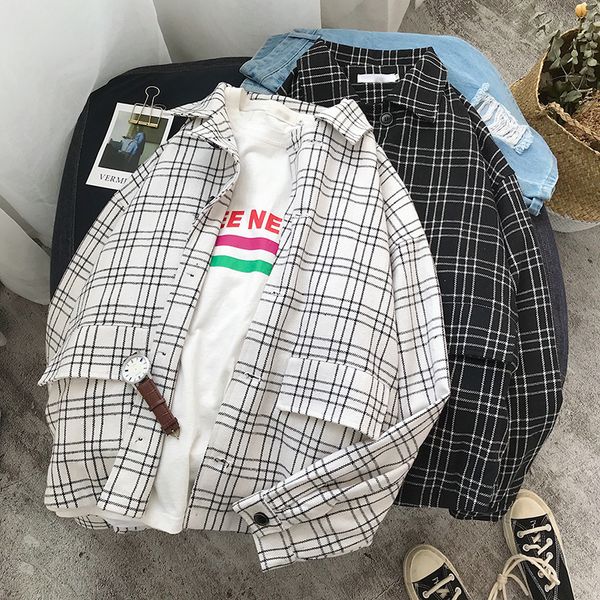 spring new plaid jacket men fashion comfortable casual jacket man streetwear trend wild hip hop loose bomber male clothes, Black;brown
spring new plaid jacket men fashion comfortable casual jacket man streetwear trend wild hip hop loose bomber male clothes, Black;brown
