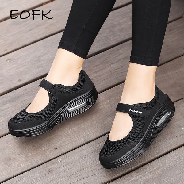eofk summer women flat shoes women's flats air mesh casual sneakers ladies mary janes comfortable female hoop loop shoes woman, Black
eofk summer women flat shoes women's flats air mesh casual sneakers ladies mary janes comfortable female hoop loop shoes woman, Black