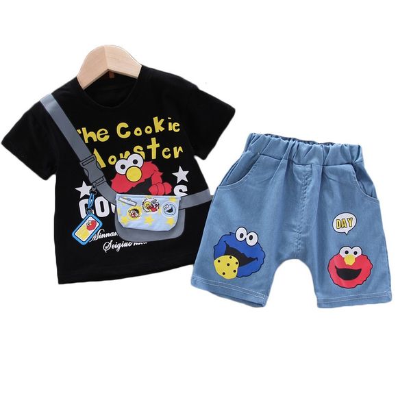 baby boy clothing set cute summer t-shirt cartoon children boys clothes shorts suit for kids outfit cookie monster denim outfit, White
baby boy clothing set cute summer t-shirt cartoon children boys clothes shorts suit for kids outfit cookie monster denim outfit, White