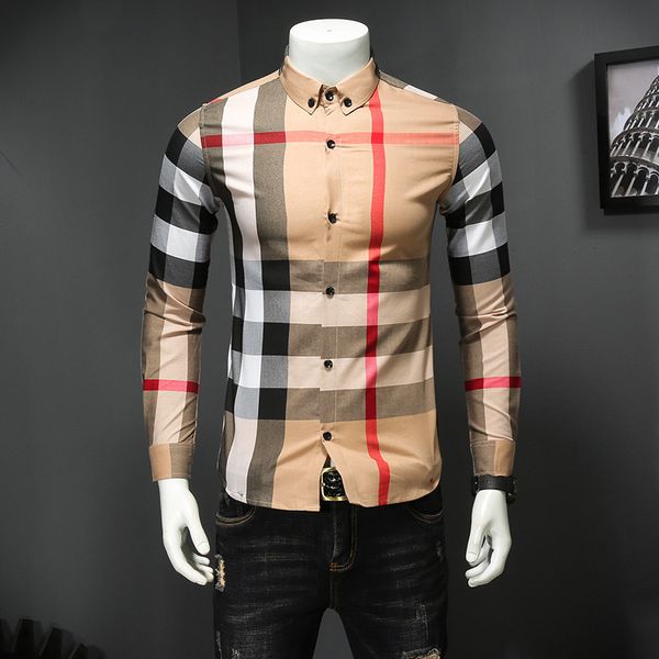 men's wear 2019 autumn male classic lattice printing shirt youth square collar long sleeves shirt, White;black
men's wear 2019 autumn male classic lattice printing shirt youth square collar long sleeves shirt, White;black