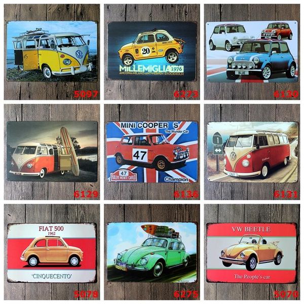 various cars retro iron paintings europe metal tin signs 20*30cm mini cooper fiat 500 cinquecento tin poster crafts fa3100
various cars retro iron paintings europe metal tin signs 20*30cm mini cooper fiat 500 cinquecento tin poster crafts fa3100