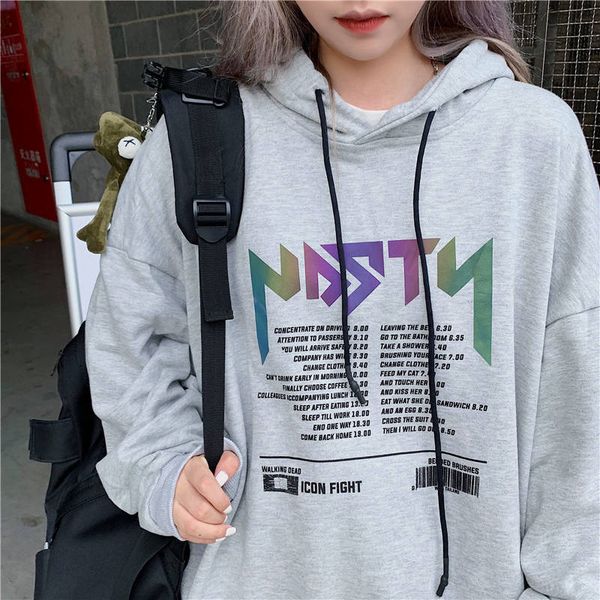 loose long sleeve tracksuit hoodies women high street japan white autumn letter print women reflective sweatshirts casual, Black
loose long sleeve tracksuit hoodies women high street japan white autumn letter print women reflective sweatshirts casual, Black
