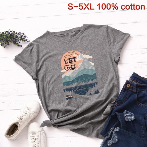 summer plus size basic tees cotton short sleeve t shirt leisure sports camping print harajuku t shirts women clothing, White
summer plus size basic tees cotton short sleeve t shirt leisure sports camping print harajuku t shirts women clothing, White