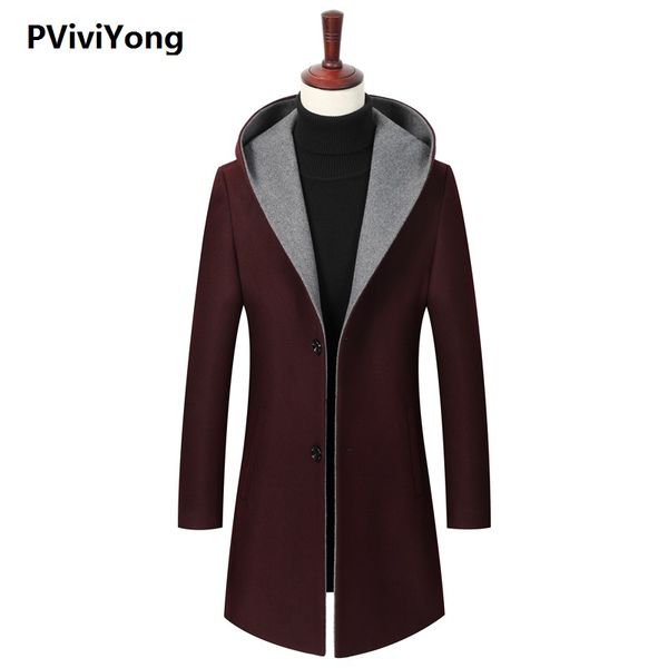 pvviyong 2019 new aarival autumn&winter wool red trench coat men,men's wool hooded jackets plus-size m-3xl 8813, Black
pvviyong 2019 new aarival autumn&winter wool red trench coat men,men's wool hooded jackets plus-size m-3xl 8813, Black