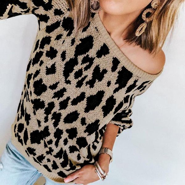 2018 autumn winter female leopard print knit sweater women pullover sweaters loose-sized jumper pullover women pull femme, White;black
2018 autumn winter female leopard print knit sweater women pullover sweaters loose-sized jumper pullover women pull femme, White;black