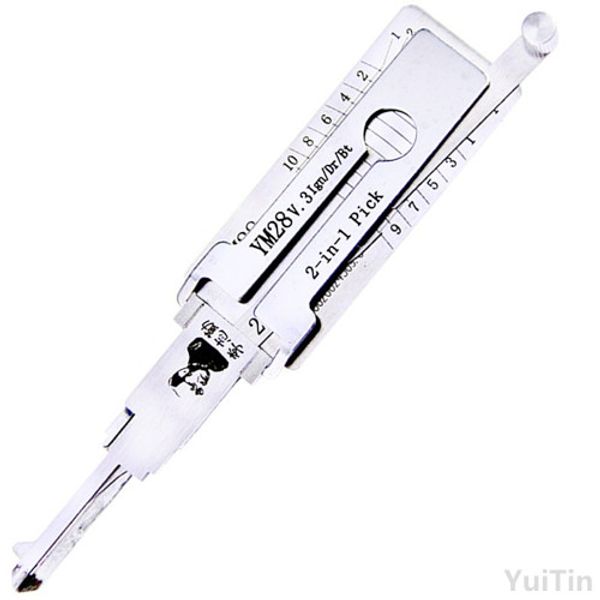 Original Lishi YM28 Lock Pick Tool 2 in 1 Car Door Lock Pick Decoder Unlock Tool Lock Picks
Original Lishi YM28 Lock Pick Tool 2 in 1 Car Door Lock Pick Decoder Unlock Tool Lock Picks