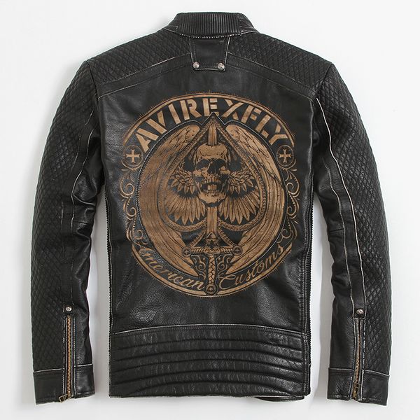 vintage black men skull pattern biker' leather jacket plus size xxxl genuine thick cowhide slim fit motorcycle leather coat
vintage black men skull pattern biker' leather jacket plus size xxxl genuine thick cowhide slim fit motorcycle leather coat