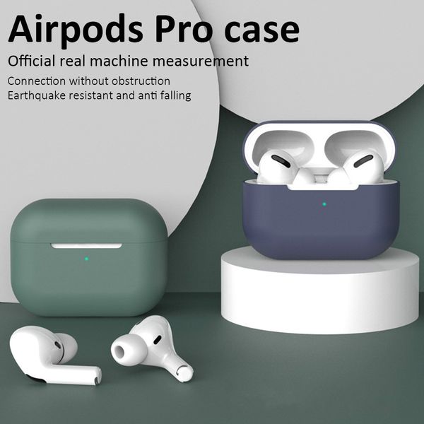 fashion airpods case new wireless bluetooth headset soft shell airpods pro case liquid silicone protective cover wholesale
fashion airpods case new wireless bluetooth headset soft shell airpods pro case liquid silicone protective cover wholesale