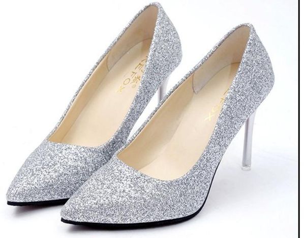 2018 sequined cloth women's shoes in spring and autumn with new style high-heeled pointed end fine heel, Black
2018 sequined cloth women's shoes in spring and autumn with new style high-heeled pointed end fine heel, Black