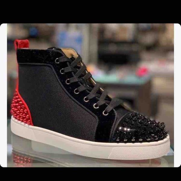 italy handmade sneakers red bottom sneaker men shoes high calfskin leather black aclouflat spikes 2 flat spikes sneaker wholesale
italy handmade sneakers red bottom sneaker men shoes high calfskin leather black aclouflat spikes 2 flat spikes sneaker wholesale