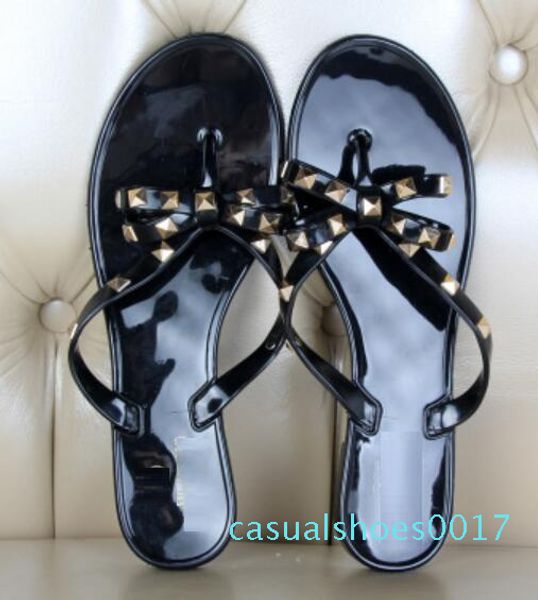2019 fashion woman flip flops summer shoes cool beach rivets big bow flat sandals brand jelly shoes sandals girls size 36-41 c17, Black
2019 fashion woman flip flops summer shoes cool beach rivets big bow flat sandals brand jelly shoes sandals girls size 36-41 c17, Black