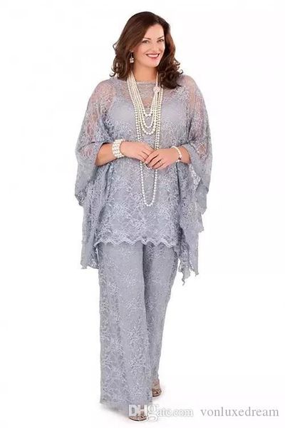 new lace mother of the bride pant suits plus size long sleeves silver women formal gowns three pieces mother dresses for wedding, Black;red
new lace mother of the bride pant suits plus size long sleeves silver women formal gowns three pieces mother dresses for wedding, Black;red