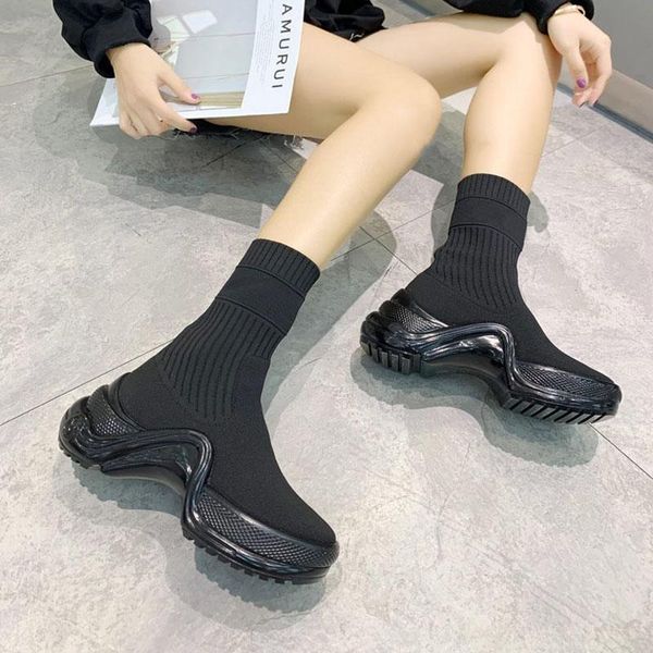 fashion luxury designer women leisure boots knitting sock boots fashion breathable ankle boots or outdoor shoes size 35-40, Black
fashion luxury designer women leisure boots knitting sock boots fashion breathable ankle boots or outdoor shoes size 35-40, Black