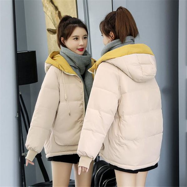 winter thick women hooded parkas female outwear oversized loose long sleeve patchwork coat casual ladies parkas, Black
winter thick women hooded parkas female outwear oversized loose long sleeve patchwork coat casual ladies parkas, Black