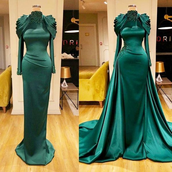 hunter mermaid evening dresses with detachable train sequins beading long sleeve prom dress pleats party vestidos de quinceañera, Black;red
hunter mermaid evening dresses with detachable train sequins beading long sleeve prom dress pleats party vestidos de quinceañera, Black;red