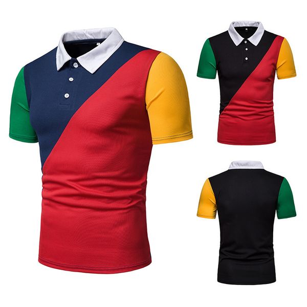 new style summer men mixed colors loose-fit ouma short sleeve polot shirt d53, White;black
new style summer men mixed colors loose-fit ouma short sleeve polot shirt d53, White;black