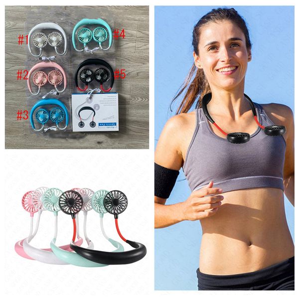 summer sports traval fan 360 degree rotating neckband lazy neck hands hanging neck fan usb rechargeable hanging dual cooling d61702, Blue
summer sports traval fan 360 degree rotating neckband lazy neck hands hanging neck fan usb rechargeable hanging dual cooling d61702, Blue