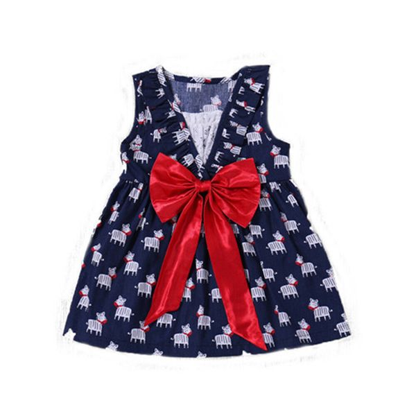 toddler infant baby girl dress summer princess cartoon animal print party clothes bowknow dress casual bow v neck kids dresses, Red;yellow
toddler infant baby girl dress summer princess cartoon animal print party clothes bowknow dress casual bow v neck kids dresses, Red;yellow