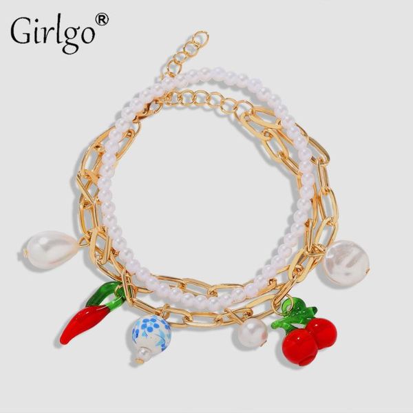 girlgo 2020 new fashion shell pearls link bracelets for women trendy metal classic beaded bracelets bangle gifts party wholesale, Golden;silver
girlgo 2020 new fashion shell pearls link bracelets for women trendy metal classic beaded bracelets bangle gifts party wholesale, Golden;silver