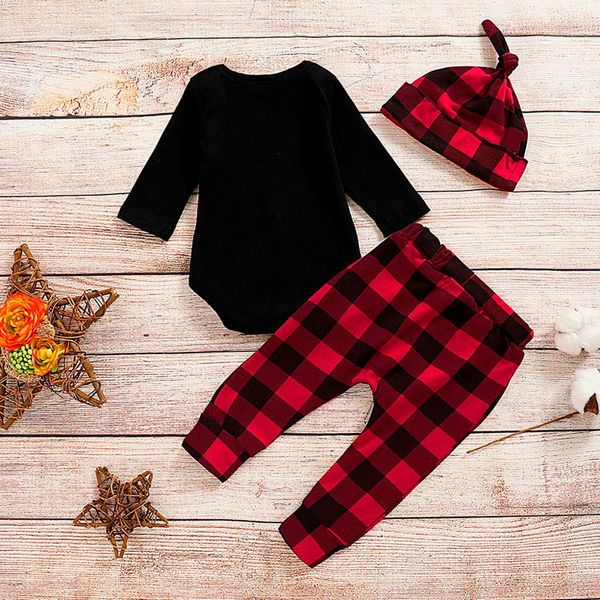 infant baby boys girls letter print romper bodysuit+plaid pants+hat outfits sets, White
infant baby boys girls letter print romper bodysuit+plaid pants+hat outfits sets, White