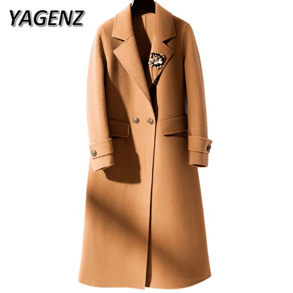 2018 new autumn winter double-sided cashmere women's coat double-breasted slim warm long overcoat high-grade casual wool jackets, Black
2018 new autumn winter double-sided cashmere women's coat double-breasted slim warm long overcoat high-grade casual wool jackets, Black