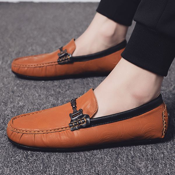 leather loafer shoes men british mens loafer genuine leather casual shoes mens driving men lazy, Black
leather loafer shoes men british mens loafer genuine leather casual shoes mens driving men lazy, Black