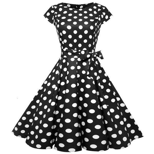 womens dress ladies dresses black white polka dot vintage dress women floral print short sleeve cap sleeve robe rockabilly dresses party, Black;gray
womens dress ladies dresses black white polka dot vintage dress women floral print short sleeve cap sleeve robe rockabilly dresses party, Black;gray
