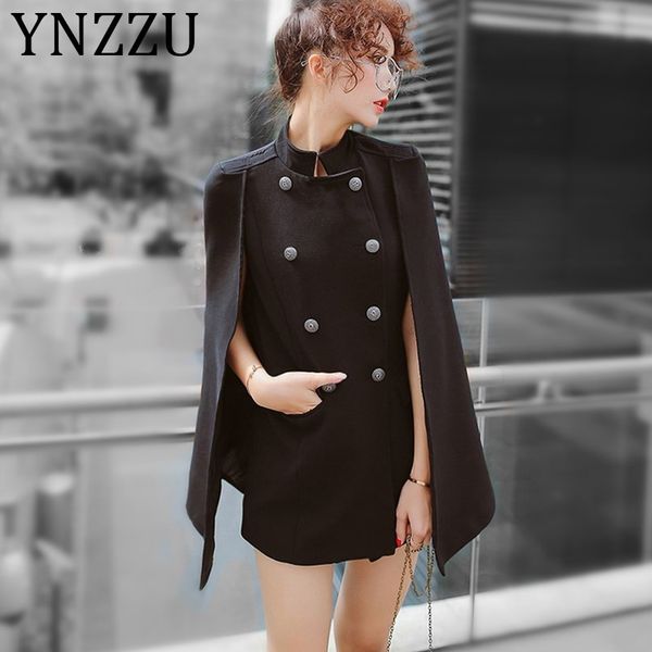 ynzzu korean style elegant poncho double breasted cloak blazer women 2019 autumn long split wool warm suit coats a1050, White;black
ynzzu korean style elegant poncho double breasted cloak blazer women 2019 autumn long split wool warm suit coats a1050, White;black