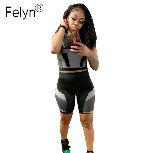 felyn 2020 new design two pieces tracksuits women set stretchy solid o-neck short short pants sports suits, White
felyn 2020 new design two pieces tracksuits women set stretchy solid o-neck short short pants sports suits, White