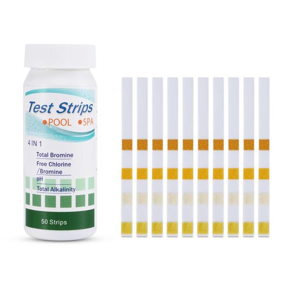 50pcs 4 in 1 swimming pool spa test strips chlorine ph bromine total alkalinity water test tool msd-ing
50pcs 4 in 1 swimming pool spa test strips chlorine ph bromine total alkalinity water test tool msd-ing