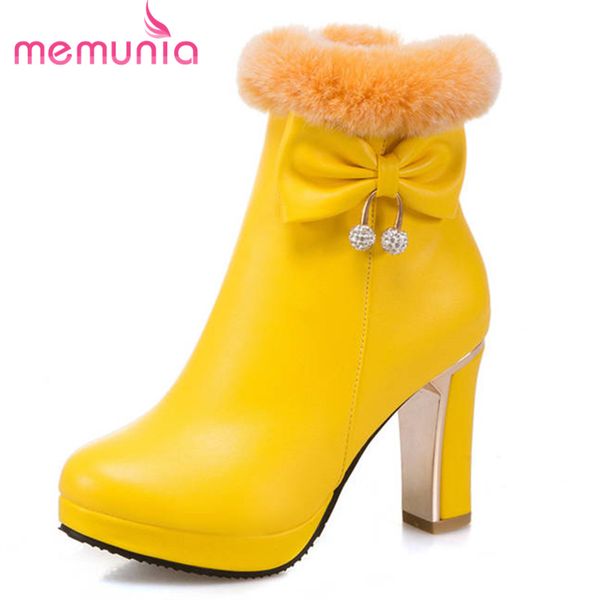 memunia 2018 large size 34-45 round toe ankle boots women zipper bowknot autumn winter boots fashion platform shoes woman pink, Black
memunia 2018 large size 34-45 round toe ankle boots women zipper bowknot autumn winter boots fashion platform shoes woman pink, Black